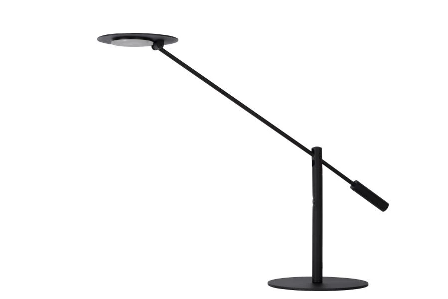 Lucide ANSELMO - Lampe de bureau - Ø 18 cm - LED Dim. - 1x9W 3000K - Noir - éteint
